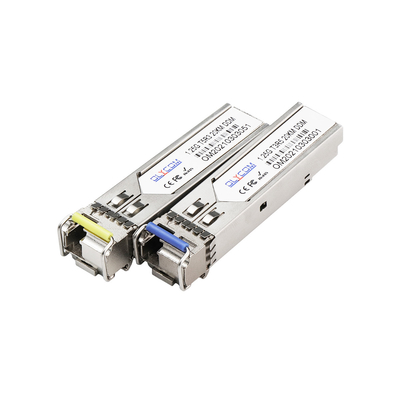 SMF LC 연결기 1.25G SFP 모듈, 단일 파이버 송수신기 1310nm / 1550nm 20 킬로미터