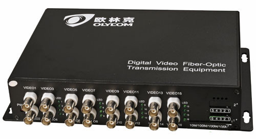 광적 비디오 송신기 및 수신기 BNC 변환기 WDM 아날로그 16ch 디지털 CCTV 카메라