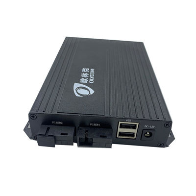 강한 반대 간섭 HDMI DVI 교수 2 광섬유 포트와 2 USB 포트