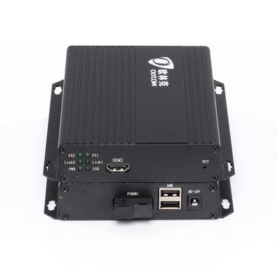 SC ST FC 섬유 위의 USB 20 킬로미터 거리와 1080P 4K 코프텀 HDMI DVI 교수