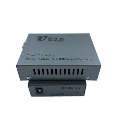 IP 카메라를 위한 단일모드 LC SFP 포 파이버 매체 컨버터 10/100/1000M