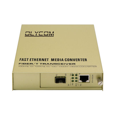 SFP 단일 파이버 미디어 컨버터, 전이 네트워크 미디어 컨버터 AC 입력 50HZ