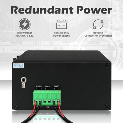 기가비트 산업 관리 PoE 스위치 7 포트 2.5G 섬유 링 관리 가능