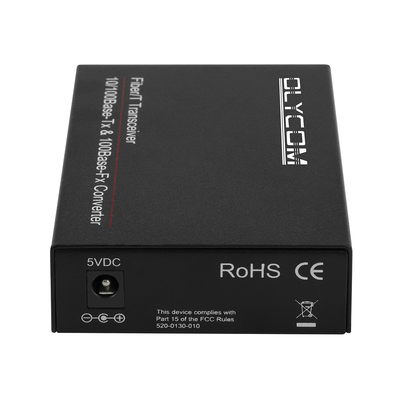 멀티모드 미디어 변환기 기가비트 네트워크 듀얼 파이버 850nm 관리되지 않은 DC5V