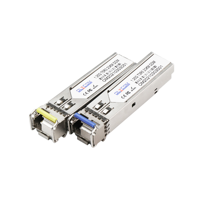1.25G 싱글모드 SFP 모듈 LC 포트 20KM 1310/1550nm WDM DDM 지원 OEM
