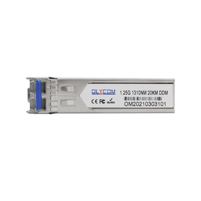 1.25G SFP 트랜시버 20KM 싱글 모드 1000Base-LX 1310nm 듀얼 LC 커넥터 DDM