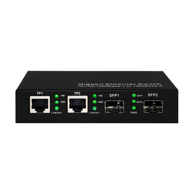 기가비트 커머셜 이더넷 스위치 4 포트 Sfp 광섬유 관리되지 않은 DC5V