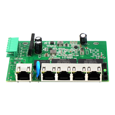 5 포트 E-Mark 산업 네트워크 스위치 PCBA 기가비트 기반 관리되지 않은 12V 24V