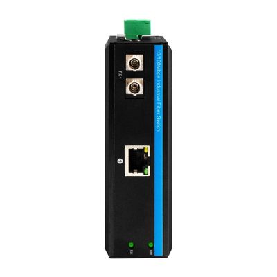 미니 강경 미디어 변환기 기가 비트 이더넷 관리되지 않은 ST 섬유 30km 듀얼 DC12V CE FCC