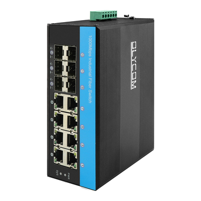 2.5G L2 관리 산업 PoE 네트워크 스위치 지원 ERPS MSTP 링 딘 레일