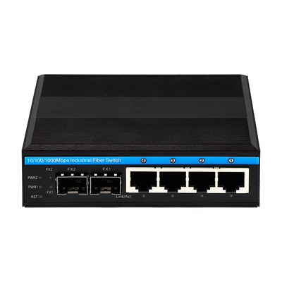6 포트 기가비트 관리된 단단한 네트워크 스위치 컴팩트 크기 듀얼 파워 DC12V