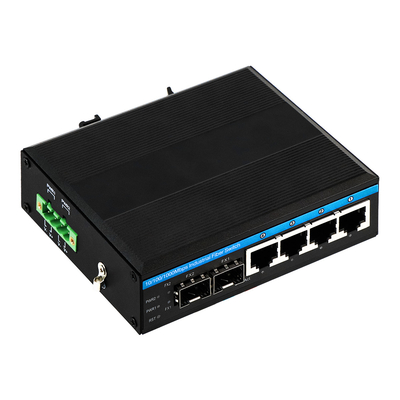 6 포트 기가비트 관리된 단단한 네트워크 스위치 컴팩트 크기 듀얼 파워 DC12V