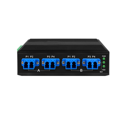 4 포트 OBP 광적 우회 보호 자동 전환 시스템 DC12V 단일 모드 LC 포트