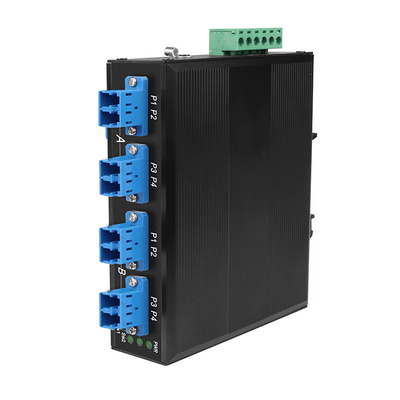4 포트 섬유 우회 장치 산업 Lc 커넥터 단일 모드 Dc24v 입력