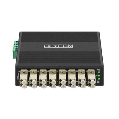 다중 모드 광섬유 바이패스 모듈 8 포트 LC 커넥터 DIN 탑재 12V 24V CE
