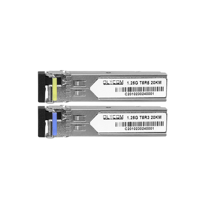 1.25G SFP 모듈 싱글 모드 1310nm/1550nm 20km 심플렉스 광 수신기