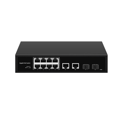 8 포트 POE 기가비트 섬유 스위치 POE 워치독 4 SFP/RJ45 업링크 포트 120W