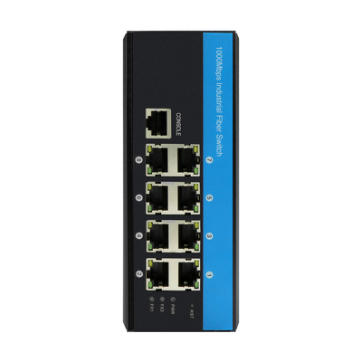 8 포트 관리 DC48v 산업 이더넷 스위치 Din Rail 기가 비트 네트워크 스위치