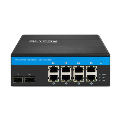 산업 관리 PoE 스위치 8 포트 2.5G 섬유 15.4W/30W PSE 240W 예산 L2 관리
