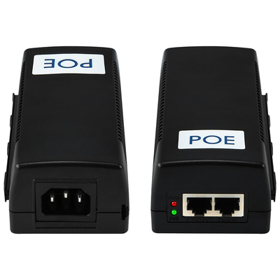상업용 60W 기가비트 PoE 주입기 중장 48V 출력 데스크톱 15.4W/30W 호환