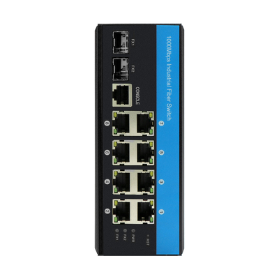 10포트 기가비트 10/100/1000mbps L2 관리 POE 스위치 2 Sfp