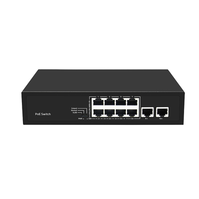 8 포트 PoE 스위치10/100M 빠른 이더넷 VLAN 250 미터 PoE 거리 AC 입력 관리되지 않은