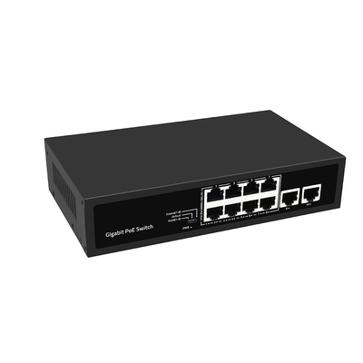 8 포트 기가비트 PoE 네트워크 스위치 VLAN 250 미터 AI PoE 120W 예산 관리되지 않은