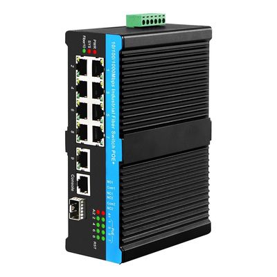 8 포트 울트라 PoE L2 관리 스위치 ERPS 2.5G 링 1*SFP/RJ45 업링크 PoE Af/At/Bt