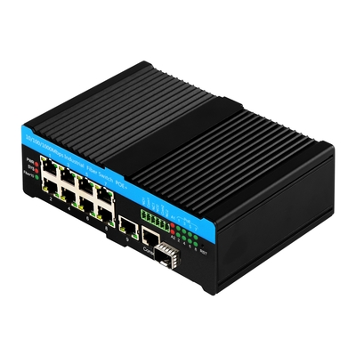 8 포트 울트라 PoE L2 관리 스위치 ERPS 2.5G 링과 1SFP/RJ45 업링크 PoE Af/At/Bt