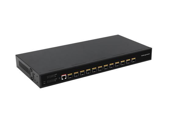 데스크톱 12 포트 10G L3 관리 스위치 12* SFP+ 포트 광섬유 스위치