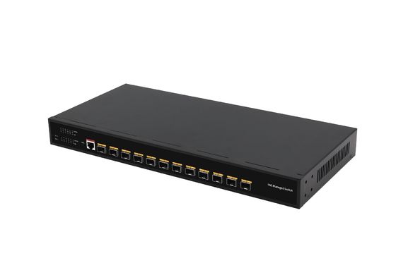데스크톱 12 포트 10G L3 관리 스위치 12* SFP+ 포트 광섬유 스위치