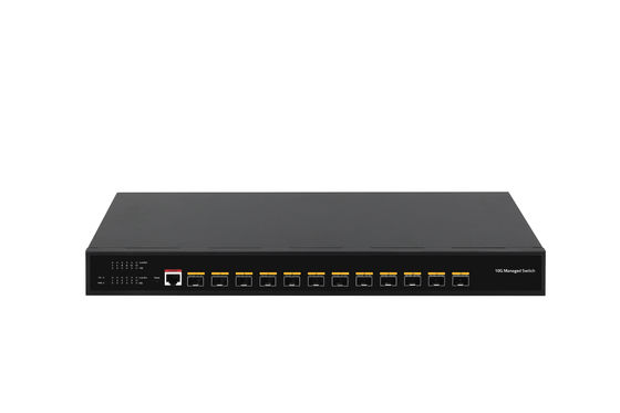 12 포트 10G 광섬유 스위치 L3 관리 스위치 12* SFP+ 포트 광섬유 스위치