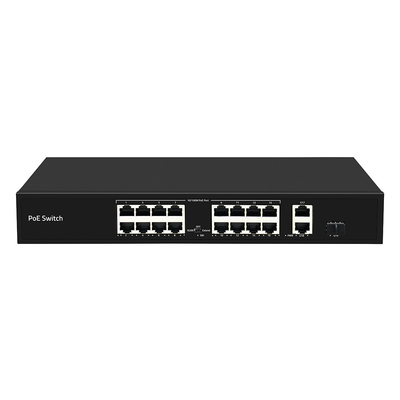 16 포트 250 미터 PoE 스위치 PoE Af/At 10/100M 지원 VLAN 모드 300W 예산