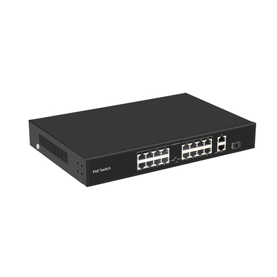 16 포트 250 미터 PoE 스위치 PoE Af/At 10/100M 지원 VLAN 모드 300W 예산