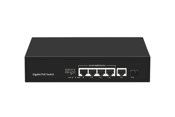 6 포트 10/100/1000mbps 4 포트 포 이더넷 스위치와 함께 POE 섬유 스위치 제조자