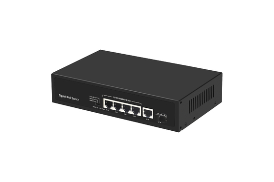 6 포트 10/100/1000mbps 4 포트 포 이더넷 스위치와 함께 POE 섬유 스위치 제조자