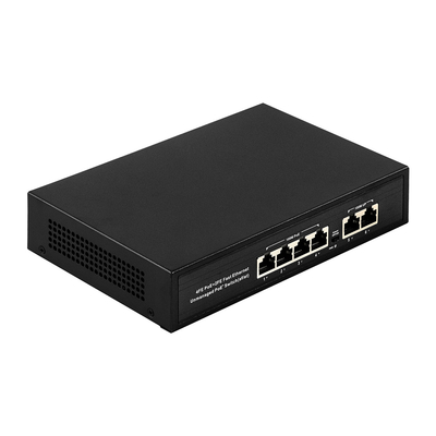 OEM ODM 빠른 이더넷 10/100 Mbps 4 포트 포 스위치 2 Uplink 포트 네트워크 스위치