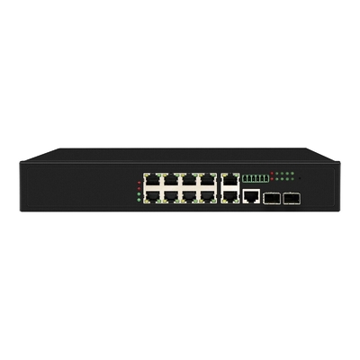 8 포트 포 스위치 90W 관리 2 * 2.5Gb SFP 포트 + 2 콤보 포트 POE 섬유 스위치