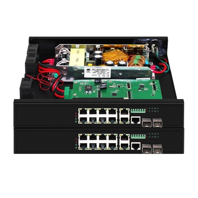 8 포트 포 스위치 90W 관리 2 * 2.5Gb SFP 포트 + 2 콤보 포트 POE 섬유 스위치