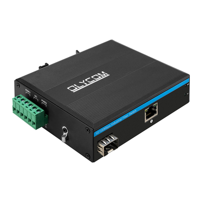 외관 POE 스위치 빠른 이더넷 2 포트 10/100Mbps 1 RJ45+1 광선 sfp 광선 미디어 변환기