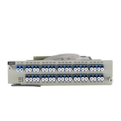 1U 랙 100GHZ AWG 40 파장 다중화/분중화 카드 대용량 DWDM 시스템