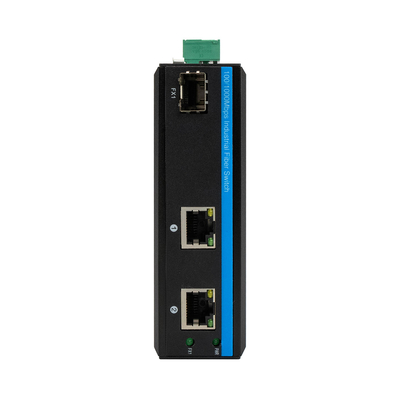 미니 기가비트 2RJ45+SFP 포 스위치 광학 외관 광섬유 미디어 변환기