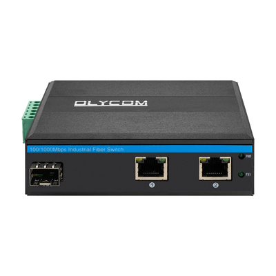 미니 기가비트 2RJ45+SFP 포 스위치 광학 외관 광섬유 미디어 변환기