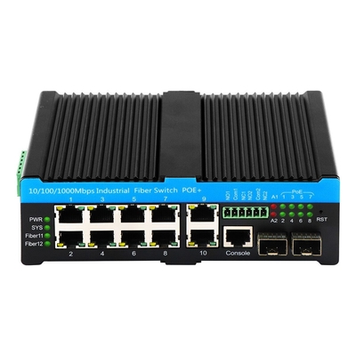 9.6KB 덤보 프레임과 IEEE 802.3af/at/bt 전원 지원으로 관리된 산업용 POE 스위치