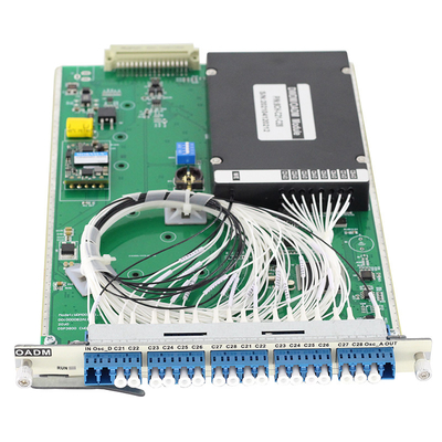 8 포트 광학 추가 드롭 멀티플렉싱 OADM 카드 CWDM DWDM C21~C28 플러그 앤 플레이