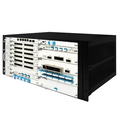 OTN DWDM 5U 차시 20 서비스 슬롯 100G 200G 400G 전송 듀얼 전력 입력