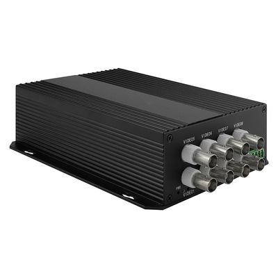 CCTV 비디오 데이터 광 변환기 8 포트 SECAM 호환 SC/ST/FC 섬유 CE