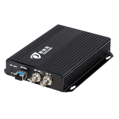 3G-SDI 비디오 광 송신기 수신기 BNC 포트 2 SDI 출력 DC12V SFP 슬롯