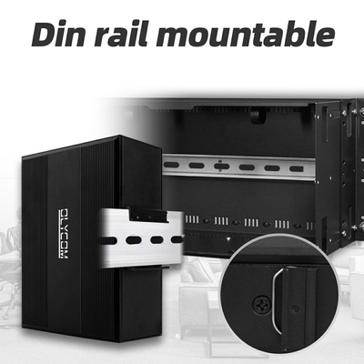 2.5G L2 관리 산업 PoE 네트워크 스위치 지원 ERPS MSTP 링 딘 레일