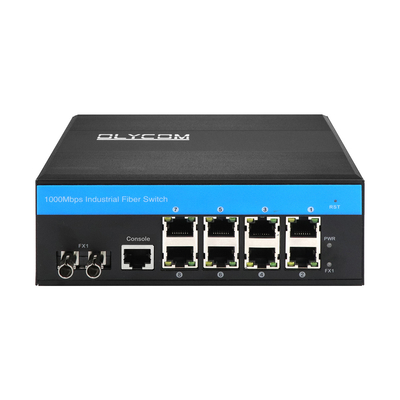 8 포트 ERPS L2+ 관리 스위치 산업용 기가비트 이더넷 ST SM/MM 섬유 포트